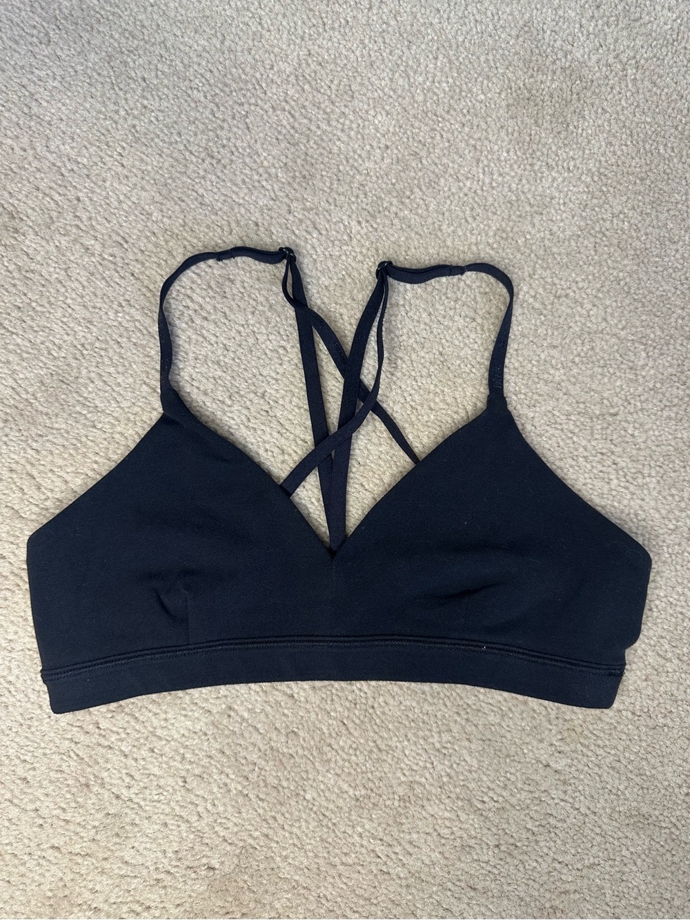 Ivivva by lululemon Black Strappy Bralette Adjustable Straps Girls (No size tag)